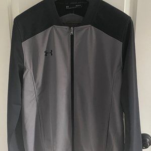 Under Armour L Challenger II Gray Full Zip Track Jacket